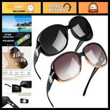 Oversized Rectangle Sunglasses UV400 Protection Shades for Women - Fashion Eyewe