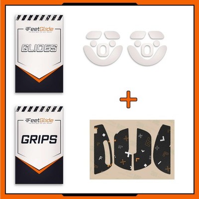 FeetGlide PTFE Mouse Skates & Grip Tape Bundle for Lamzu Maya X