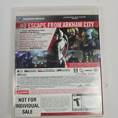 Batman Arkham City (PS3, Sony PlayStation 3, 2011) Komplett CIB Sauber Disc - Bild 5 von 5