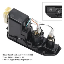 Ashtray Lighter Kit 74110-35010-B0 Fit For Toyota 4Runner 2003-2009