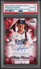 2025 TOPPS CHROME SAPPHIRE RED AUTO #FF FREDDIE FREEMAN 2/5 PSA 10 POP 1!!!!!!!!