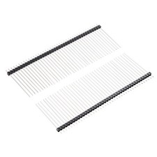 30Pcs 2.54mm Pitch 40-Pin 35mm Length Single Row Straight Pin Header Strip