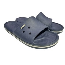 Crocs Crocband III Dark Blue Open Toe Slip On Slides Sandals Mens 7 Womens 9