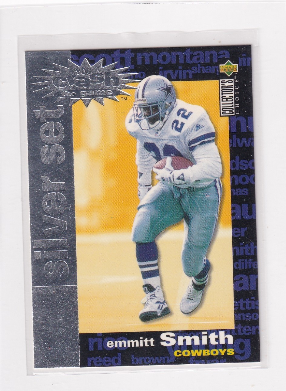 1995 UD Collector's Choice Crash the Game Silver Set #C15 Emmitt Smith Nice Card