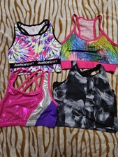 Lot Of 4 Girls M Sports Bra Athletic Wear Dance Gymnastics Old Navy Danskin Bcg