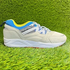 Karhu Fusion 2.0 Mens Size 9 Beige Blue Gray Athletic Running Shoes Sneakers