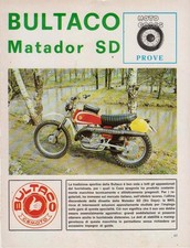 advertising TEST-MOTO BULTACO MATADOR 250 SD MK5 74 MOTOSPAGNOLE ENDURO SIX DAYS