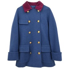 Chanel Double Breasted Jacket Blue 135305