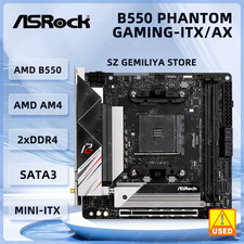AMD B550 Motherboard ASROCK B550 PHANTOM GAMING-ITX/AX AM4 DDR4 64G Ryzen 5 5600