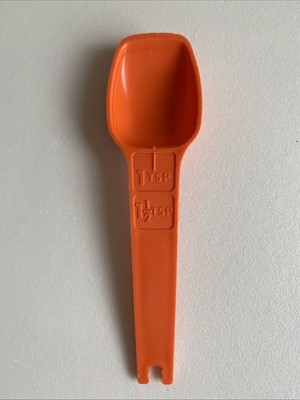 Tupperware 1 TSP (1-1/2 TSP) ORANGE Measuring Spoon; #1271
