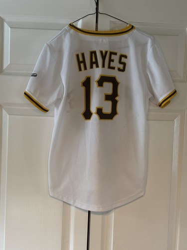 Kids Size Ke’Bryan Hayes Pittsburgh Pirates Home Jersey In XL - Picture 3 of 3