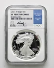 2024-W PF70 Ultra Cameo NGC 1 oz .999 American Silver Eagle Proof - Edmund Moy