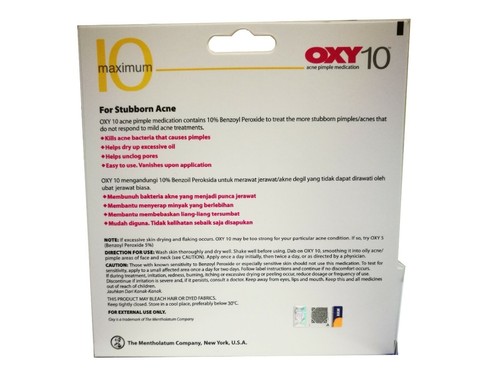 OXY 10 Creams For Stubborn Acne Pimple Treatment 10g - Picture 4 of 4