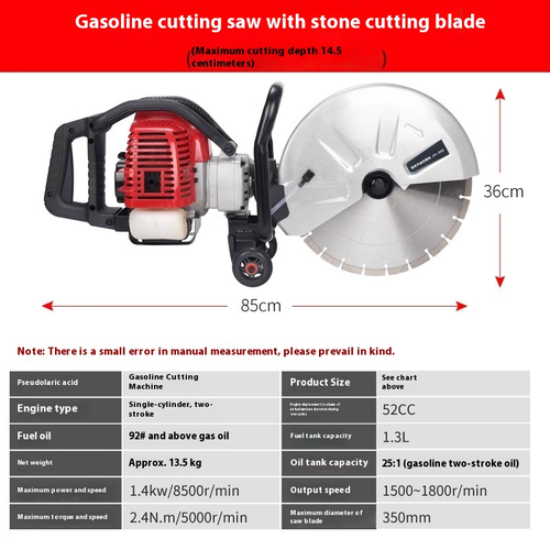 Cutting Machine Cement Floor Cut Wall Road Concrete Pavement Wireless High Power - 第 16/17 張圖片