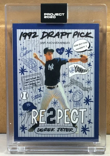 TOPPS PROJECT 2020 #251 DEREK JETER by SOPHIA CHANG Print Run 4123