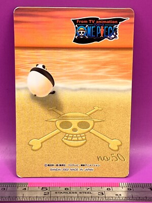 Doskoi Panda 50 One Piece King of Pirates Gummy Card 2002 BANDAI