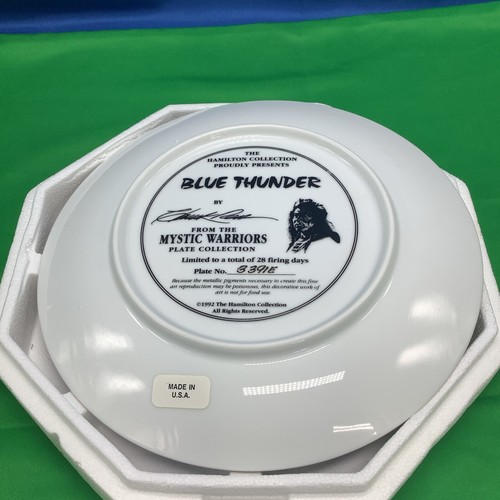 THE MYSTIC WARRIORS HAMILTON PLATE COLLECTION 'Blue Thunder' - Imagen 5 de 6