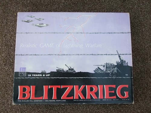 BLITZKREIG Lightning Warfare Game - Avalon Hill No 700  - Picture 1 of 4