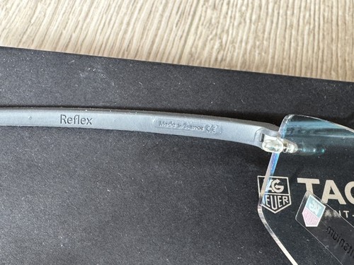 RARE TAG Heuer Reflex 3 TH 3941-013 Rimless Glasses 56/16 Pure/Gris Fonce Unisex - Picture 12 of 14