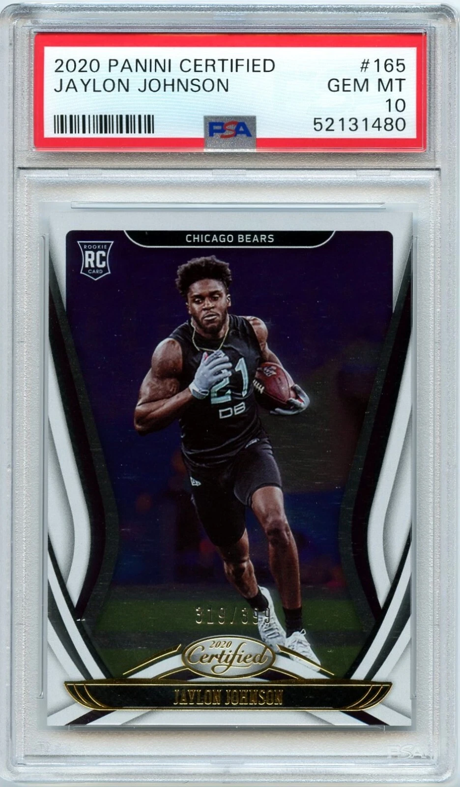 Jaylon Johnson Panini Certified #165 Base