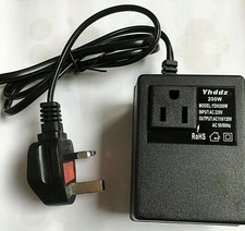 STEP DOWN VOLTAGE CONVERTER TRANSFORMER FROM 220V / 240v 110V MAX POWER 200W