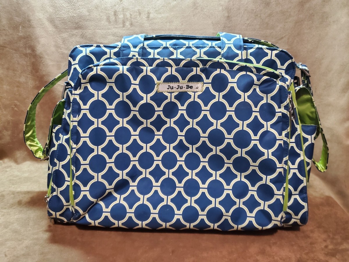 JU JU BE BFF Diaper Bag ROYAL ENVY Back Pack Shoulder Strap Diaper