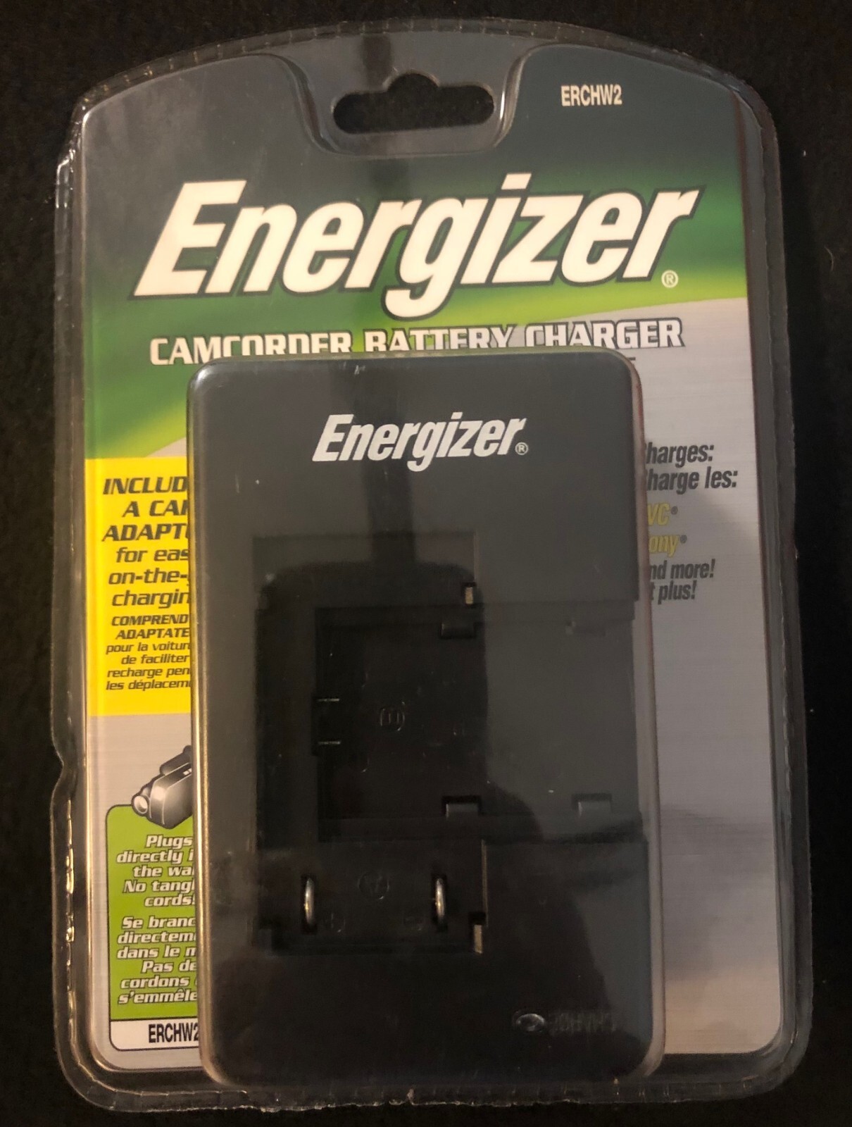 Energizer Camcorder Battery Charger & Car Adapter ERCHW2 for Sony -Free Shipping-image