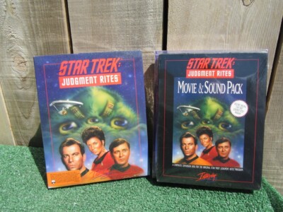Brand New Star Trek Judgement Rites & Movie & Sound Pack 2 Pack DOS Video Game