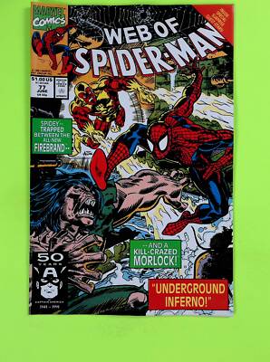 Web of Spider-Man #77 Vol. 1 1991 Marvel Comics 1st App 7.0+ Comic Book SD2-60
