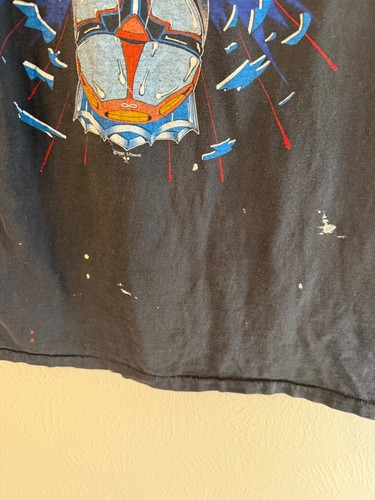 VTG 1982 Journey Escape Tour T-shirt single stitch L sleeves cut paint stain - Picture 4 of 10