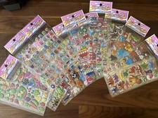 16 sheets children's high detail 3D puffy stickers Huge Lot Animals Cars Ocean