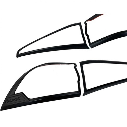 Cover Tail Lamp Light Matte Black For All New Isuzu MU-X MUX LS SUV 2021-2022 - Picture 3 of 6