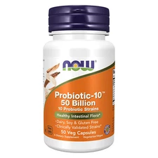 NOW FOODS Probiotic-10 50 Billion 50 Veg Capsules