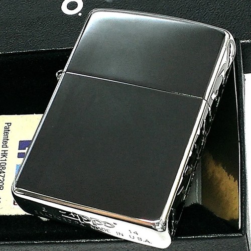 Zippo Oil Lighter Bat Gunmetal Silver 3 Sided Processing Mirror Finish Japan - Picture 3 of 8