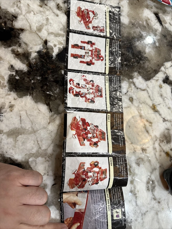 Transformers Original G1 1984 TM Ironhide Pre Rub Instruction Booklet - Image 3 of 4