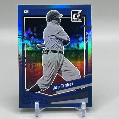 Joe Tinker 2023 Donruss Career Stat Line Blue Holo #201 Cubs