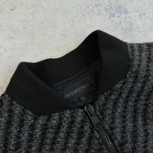 *SAMPLE* ANN DEMEULEMEESTER OVERSIZED BETTOCA WOOL BOMBER JACKET SIZE S UNISEX - Picture 5 of 11