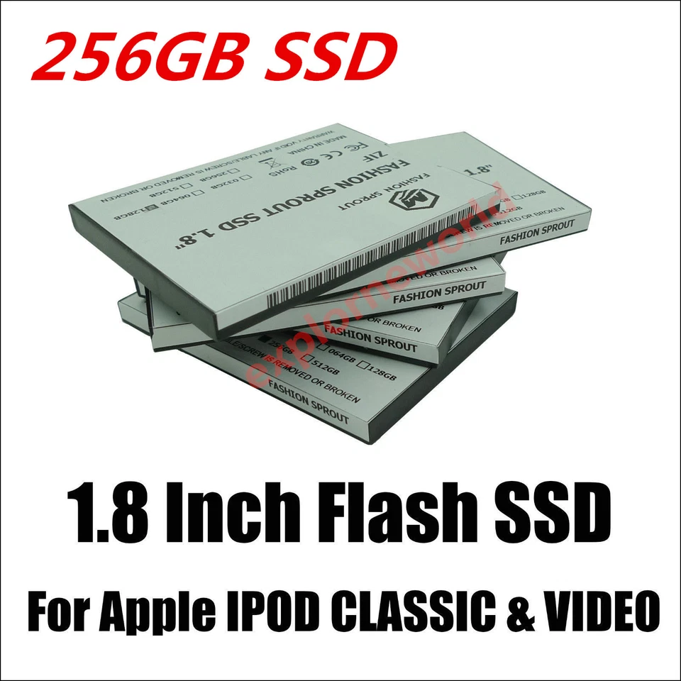 SSD 256gb Upgrade MK1634GAL for Apple iPod Classic 7th 160gb Hard Disk Drive HDD - Image 2 of 4