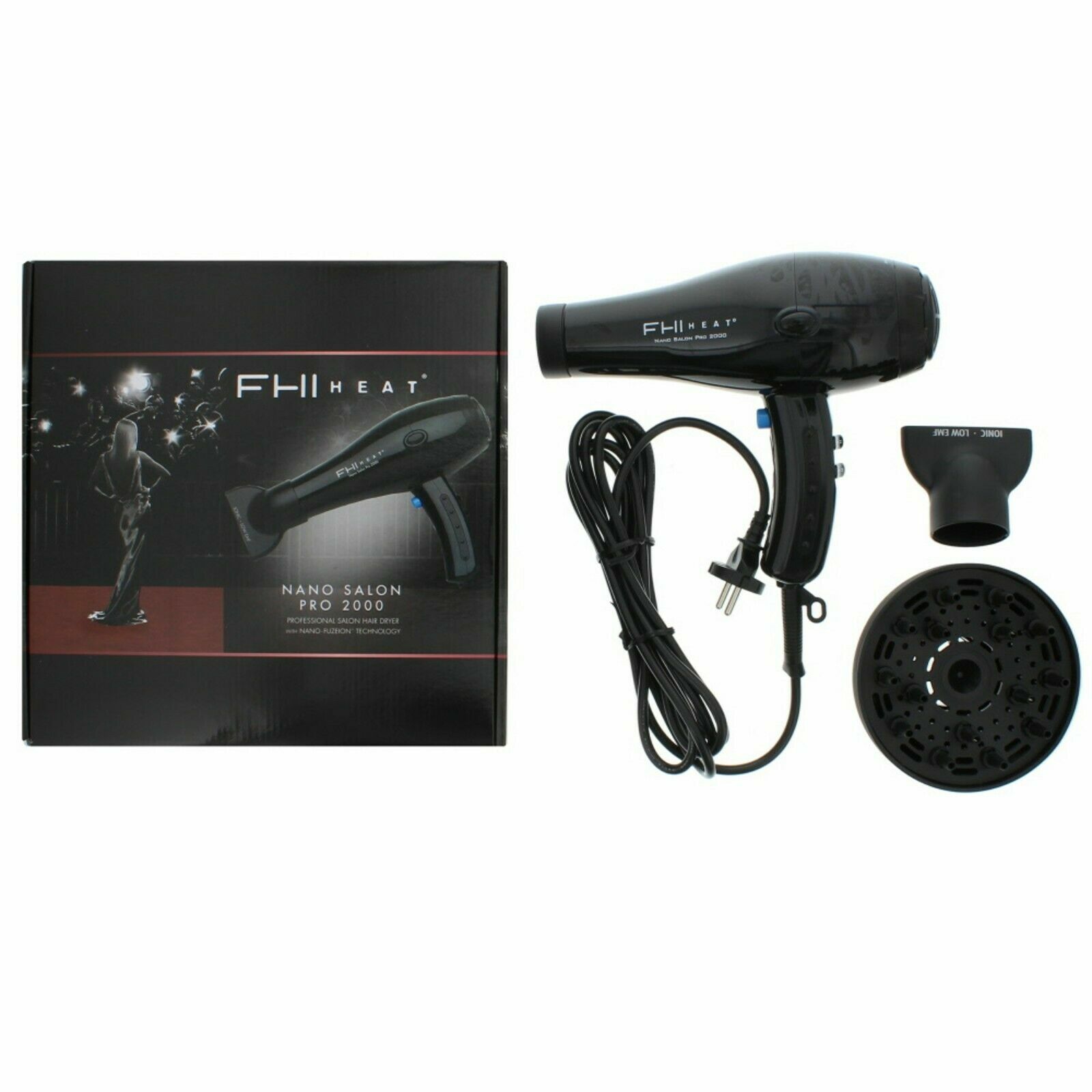 FHI Heat Nano Weight Pro 2000 Professional Salon Hair Dryer Diffuse