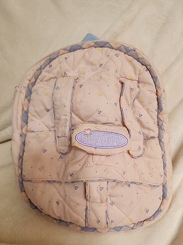 Vintage 2001 Original American Girl Bitty Baby Pink Backpack Carrier - Picture 1 of 7