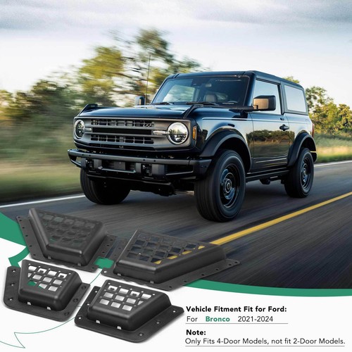 Bolsillos de almacenamiento huecos para puerta delantera y trasera caja taza lateral para Ford Bronco 2021-2024 - Imagen 2 de 9
