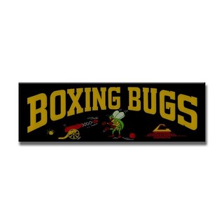 Boxing Bugs Premium Arcade Marquee Insert Reproduction Header/Backlit Sign