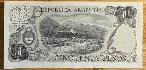 ARGENTINE ANCIEN BILLET DE 50 PESOS (BILL 175) - Picture 2 of 2