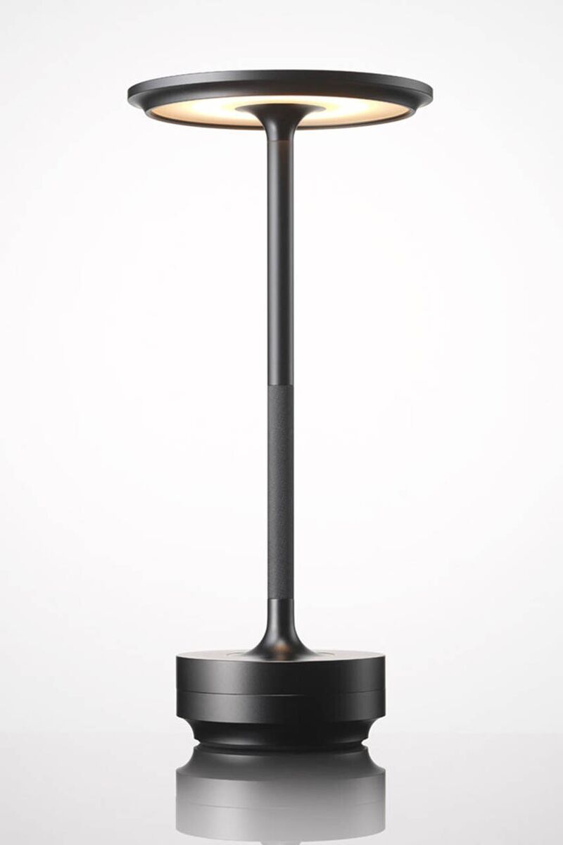 Ambientec LED Table Lamp Turn Aluminium Black Brass Ambientec LED Table Lamp Turn Aluminium Black Brass