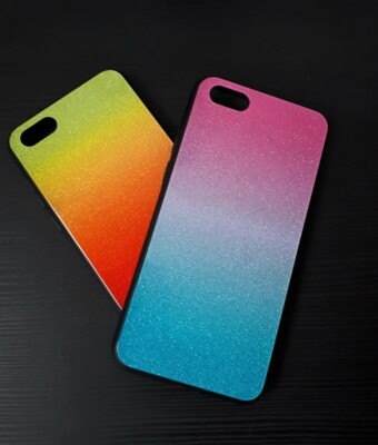 Für Huawei MATE 20 LITE - Glass Etui Case Brokat Ombre Hülle Blink Tasche Handy