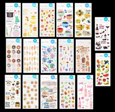Recollections FOOD & DRINK Stickers COOKIE ICE CREAM FRUIT BACON EGG COFFEE WINE