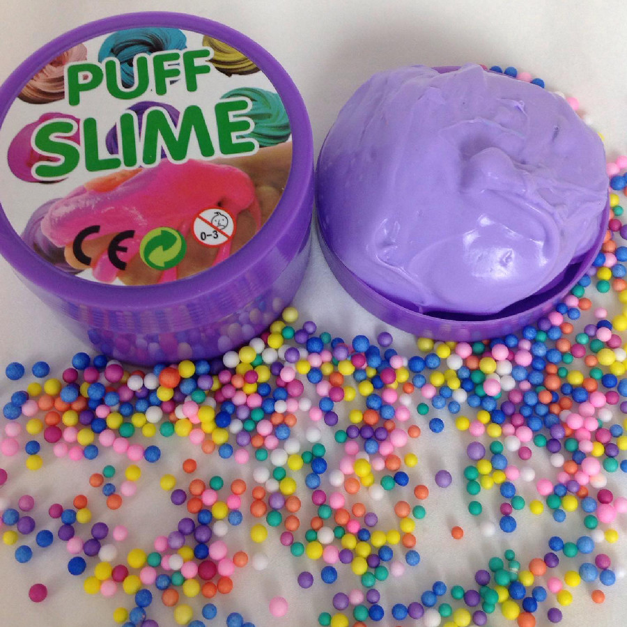 barbie putty slime with glitter ring