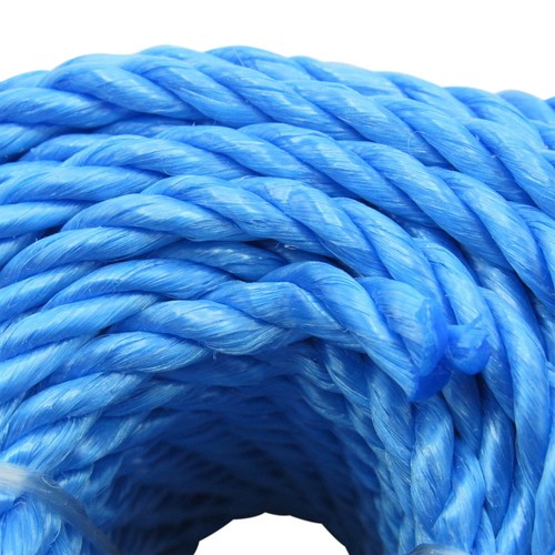 Cuerda de polipropileno 6 mm x 30M azul (3 hebras barco bobina de anclaje acoplamiento para yate) - Imagen 6 de 7