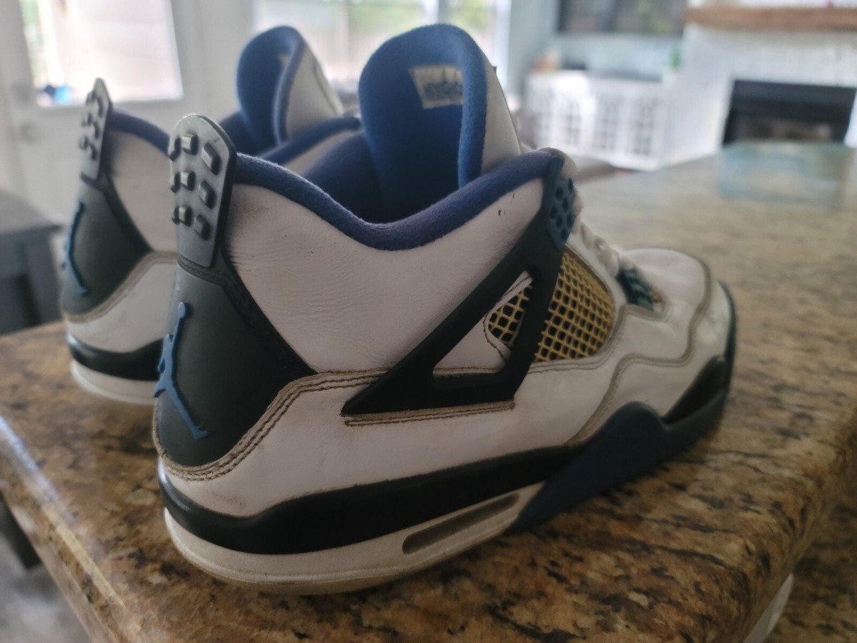 Size 11.5 - Jordan 4 Retro Motorsports 2017 White Black Blue
