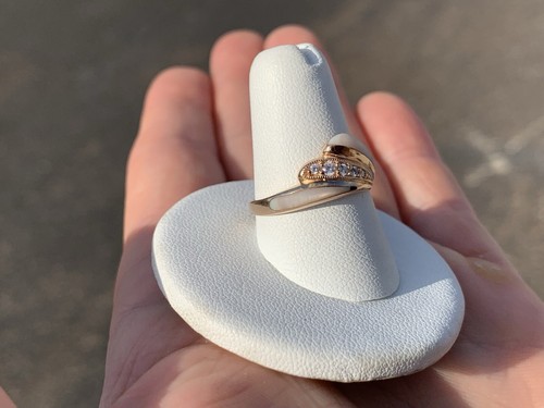 14K Yellow Gold Kabana Diamond Mother Pearl Ring (Size 8) - Picture 8 of 21